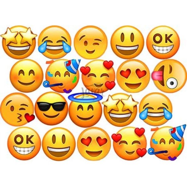 Смайлики для печати на сахарной бумаге