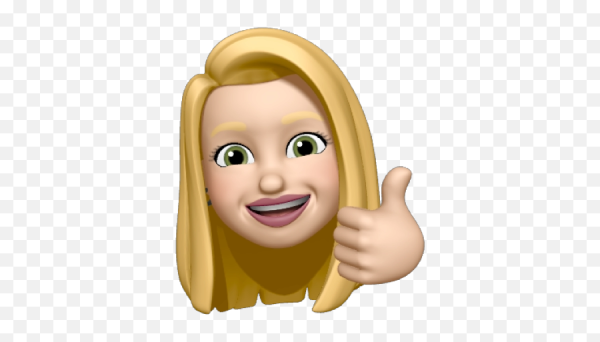 Мемоджи девушка блондинка