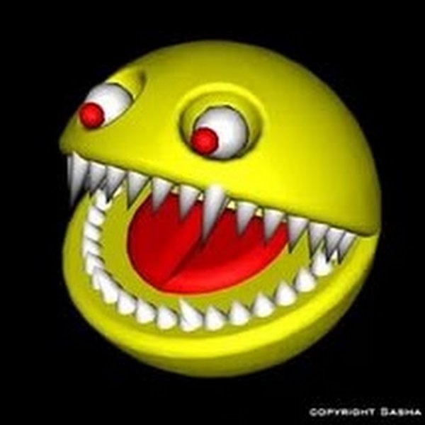 Смайлик улыбка с зубами