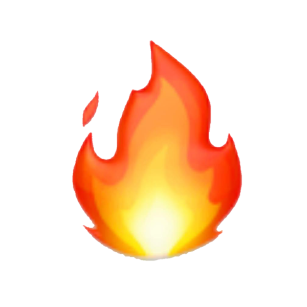 Emoji огонь IOS