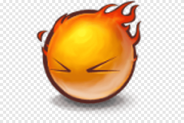 Огненный смайлик