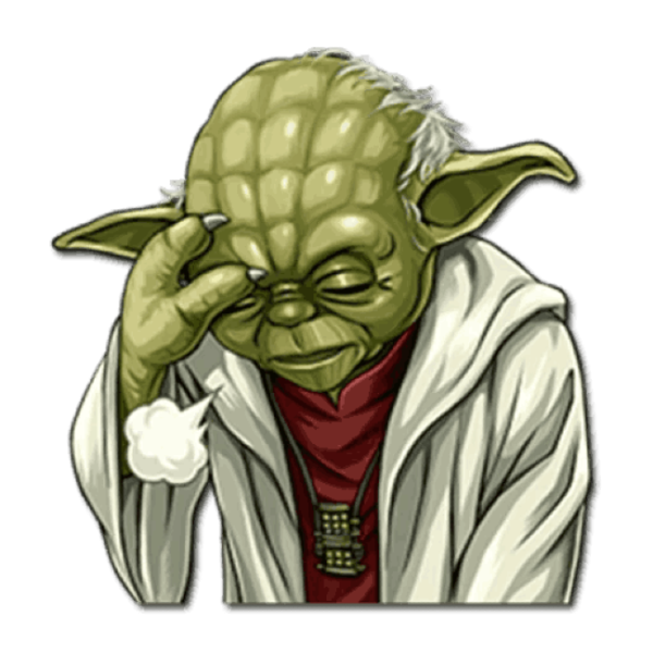 Мастер йода стикер