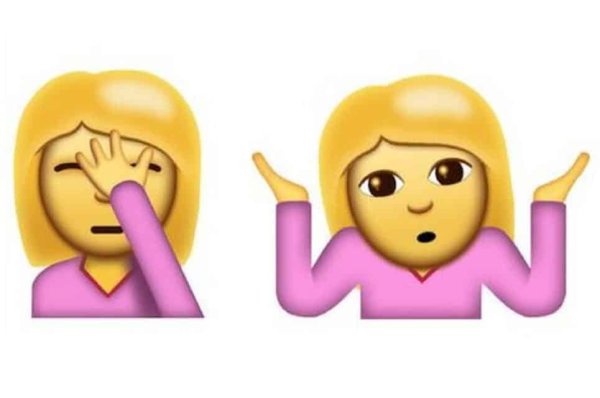 Эмодзи удивление девушка