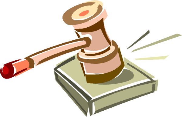 Смайлик судья с молотком