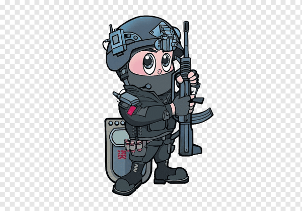 Мультяшный спецназовец