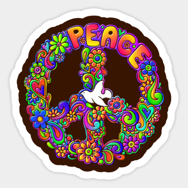 Хиппи Peace Love
