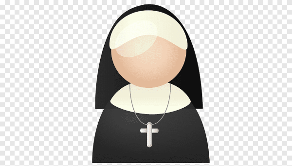 Монахиня наклейка