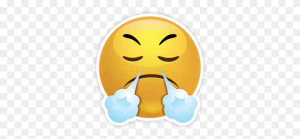 Смайлик пар из носа