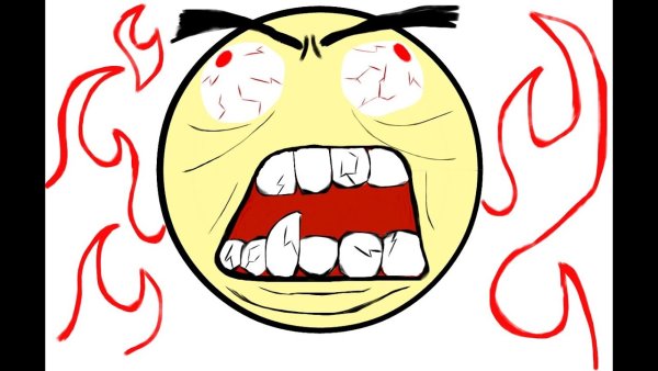 Очень злой смайлик