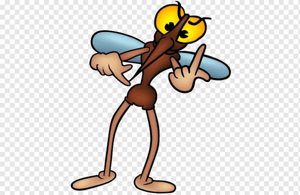 Комар мультяшный