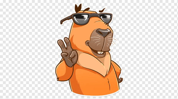 Стикеры капибара телеграмм