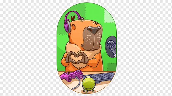 Капибара наклейки