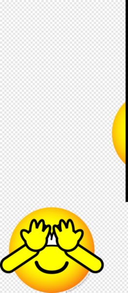 Смайлик прячет лицо