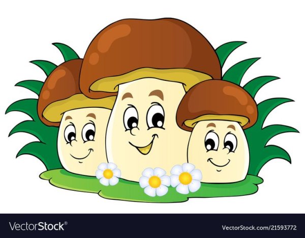 Грибочки с эмоциями для сада