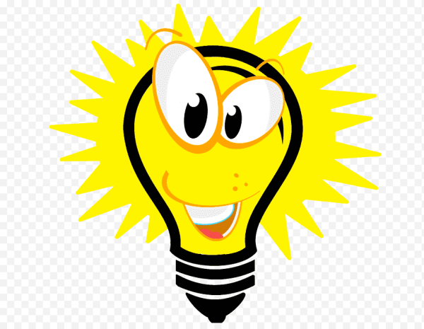 Лампочка идея Смайл