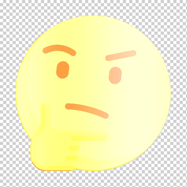 Задумчивое лицо эмодзи