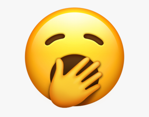 Зевающий смайлик