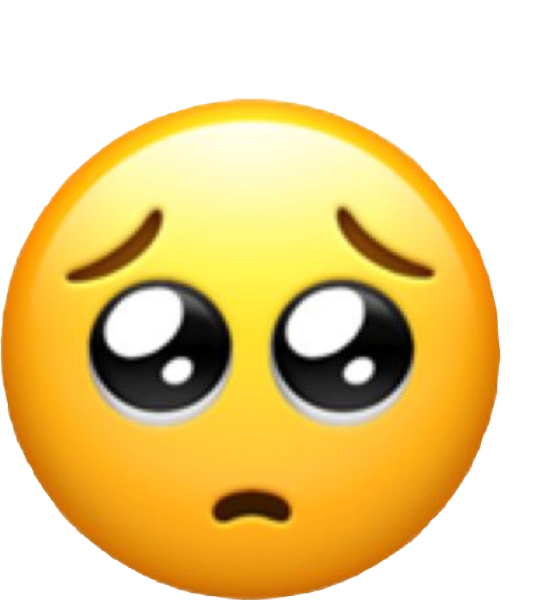 Смайлик с грустными глазами