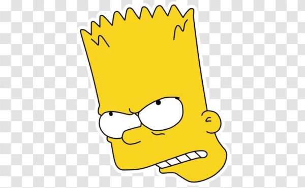 Стикеры барт симпсон