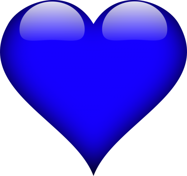 Синее сердечко