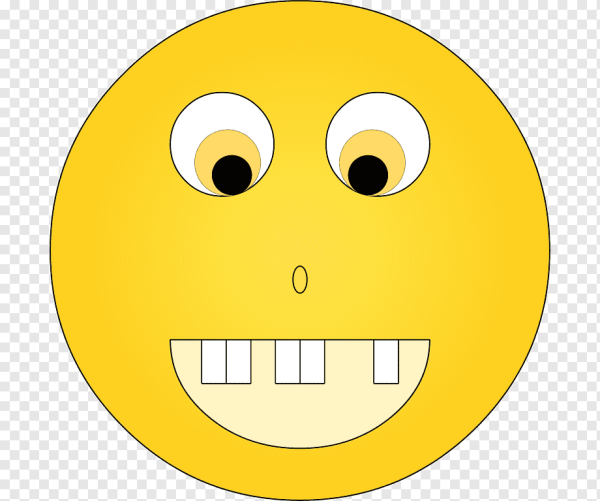 Беззубая улыбка смайлик