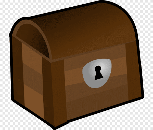 Сундук мультяшный открытый и закрытый