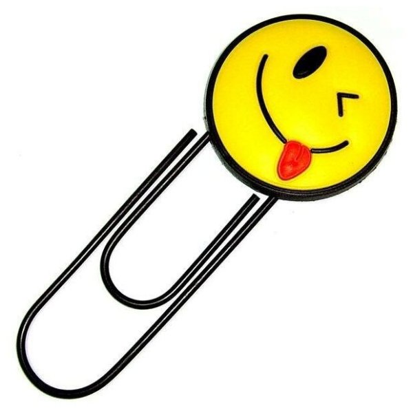 Закладка-скрепка "Смайл"
