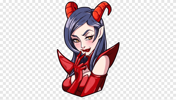 Стикеры телеграмм Мисс дьявол