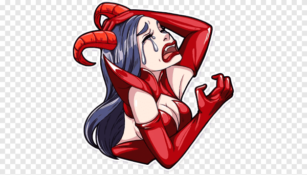 Стикеры телеграмм Мисс дьявол