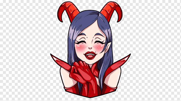 Стикеры телеграмм Мисс дьявол