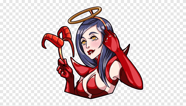 Стикеры телеграмм Мисс девил