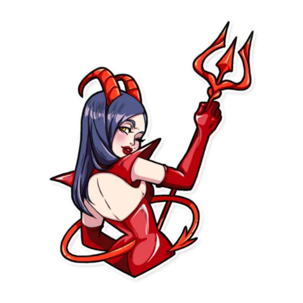 Стикеры Мисс демон