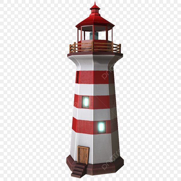 Маяк вектор на прозрачном фоне