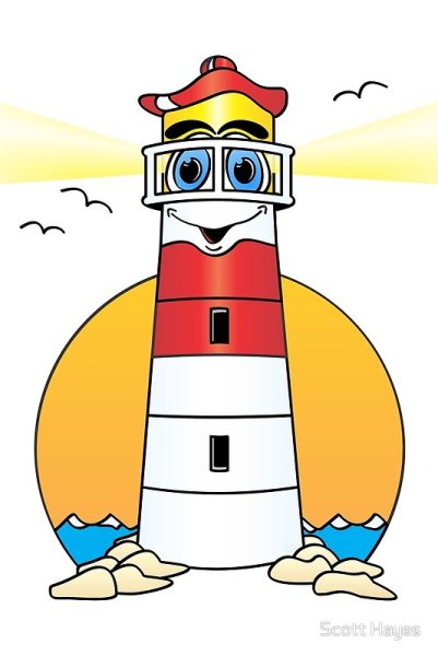 Маяк на прозрачном фоне