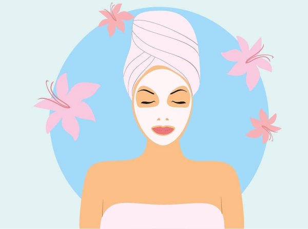 Нарисованное лицо косметология