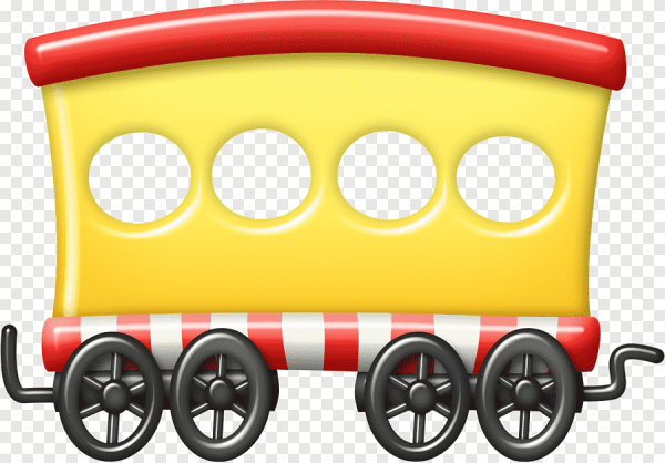 Детский паровоз с вагонами