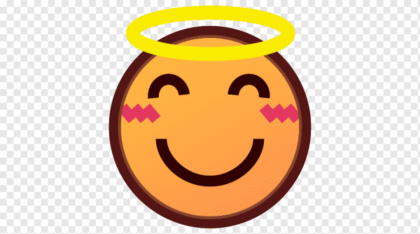 Смайлик с нимбом