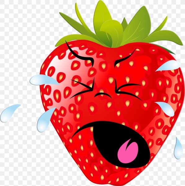 Веселые фрукты клубника