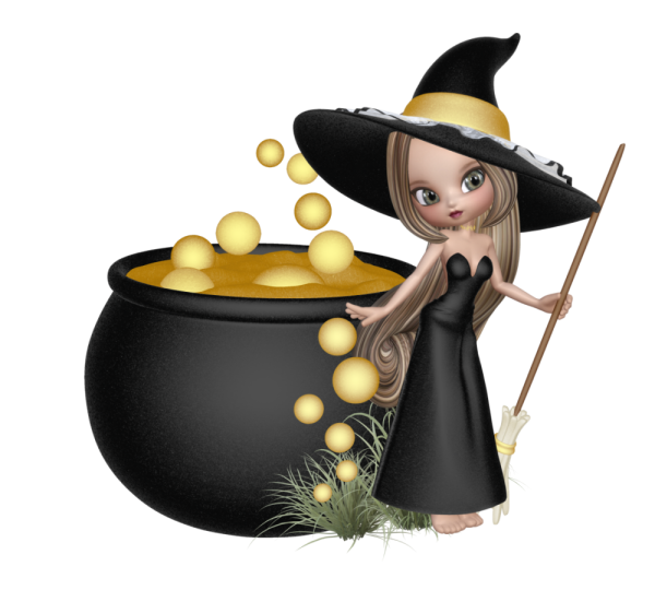 Симпатичная ведьма для детей