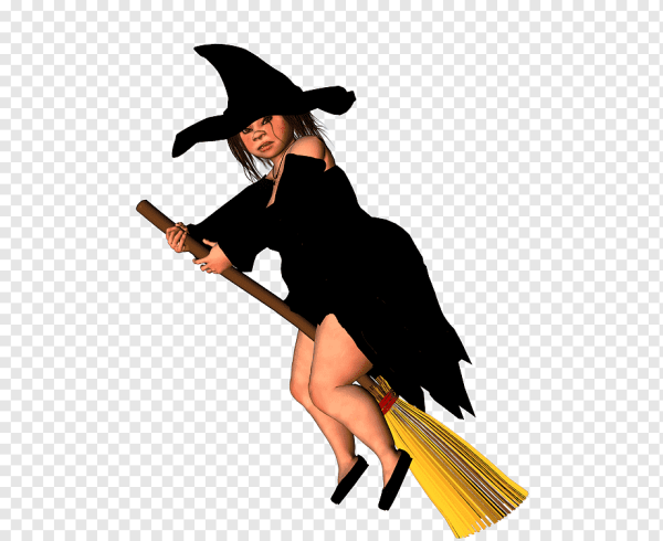 Ведьмочка на метле