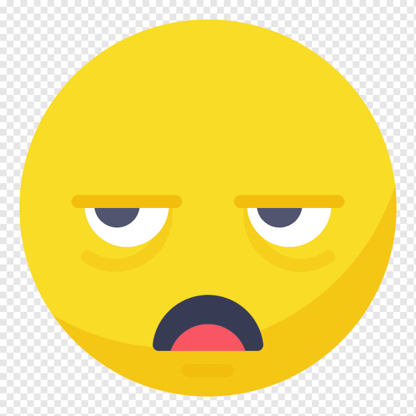 Смайлик закатывающий глаза