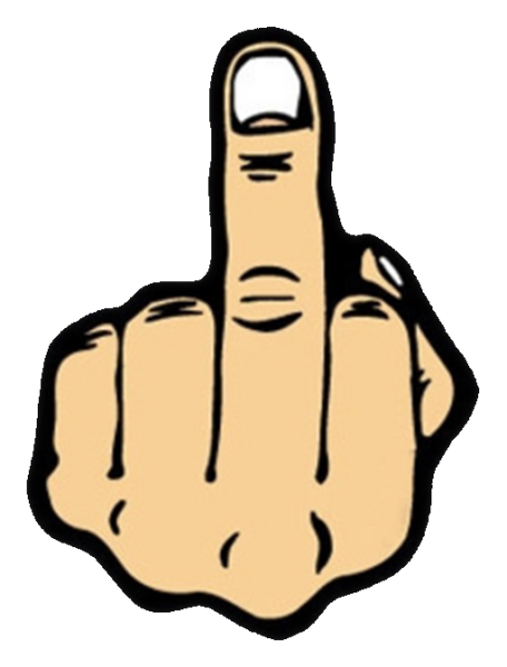 Фак с большим пальцем