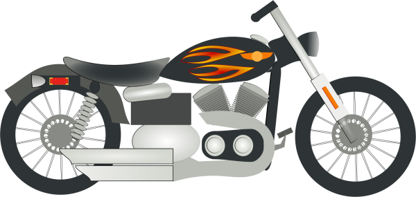 Мультяшный байкер