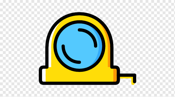 Значок рулетки желтый