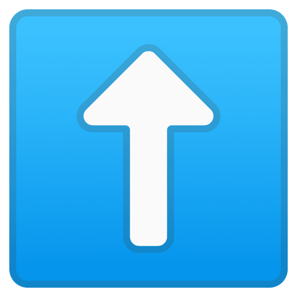 Эмодзи стрелка вверх