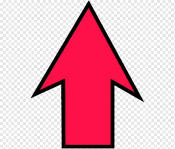 Красная стрелка вверх