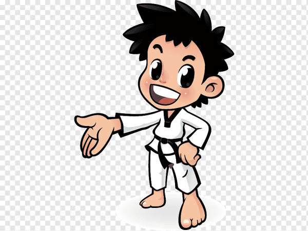 Тхэквондист мультяшный