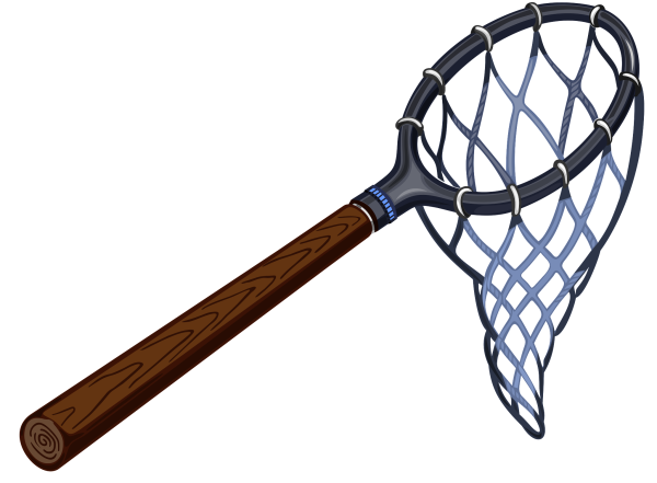 Сачок на прозрачном фоне