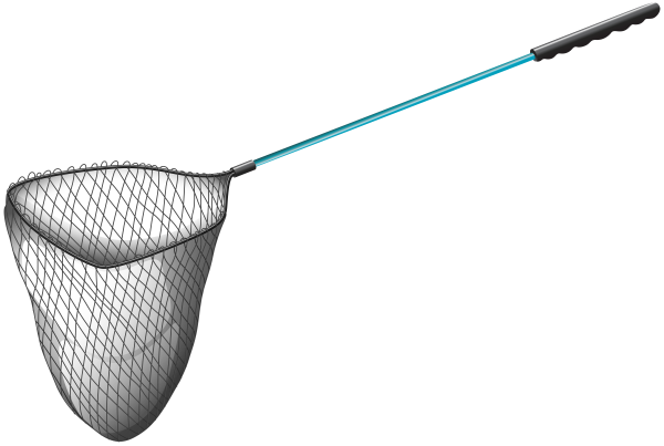 Подсак для рыбалки Frabill 1.5 Black Tangle free Knotless Conservation net 26 30