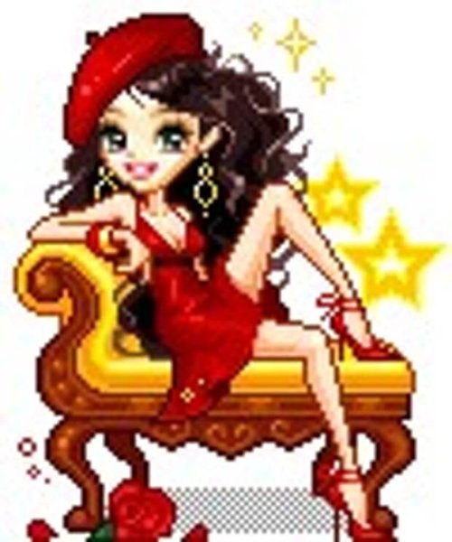 Смайлик девочка кокетка